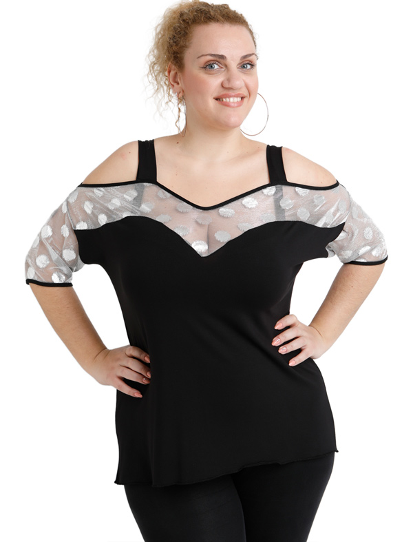 A20-4148 Raglan blouse - Black A20-4148 Raglan blouse - Black