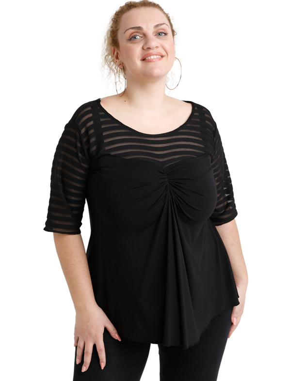 A20-5153 Alpha blouse - Black A20-5153 Alpha blouse - Black