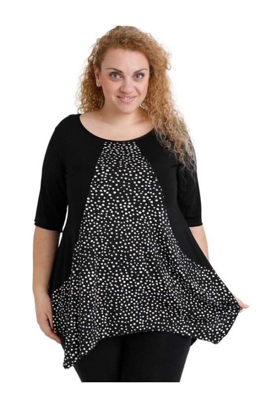 A20-5228D Μπλούζα άλφα, εμπριμέ A20-5228D Μπλούζα άλφα, εμπριμέ