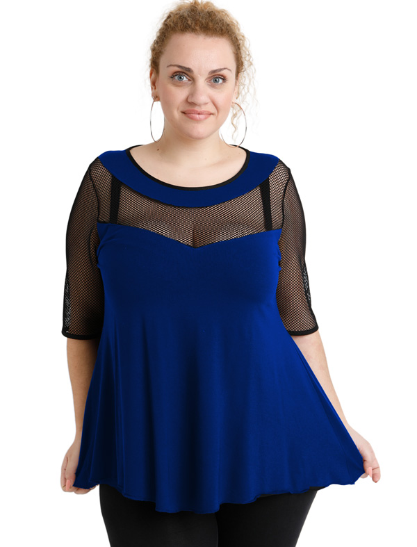 A20-5547 Classic blouse - Royal Blue A20-5547 Classic blouse - Royal Blue