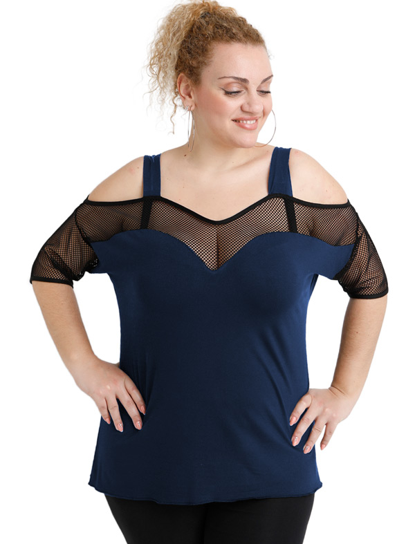 A20-5548 Raglan blouse - Navy Blue A20-5548 Raglan blouse - Navy Blue