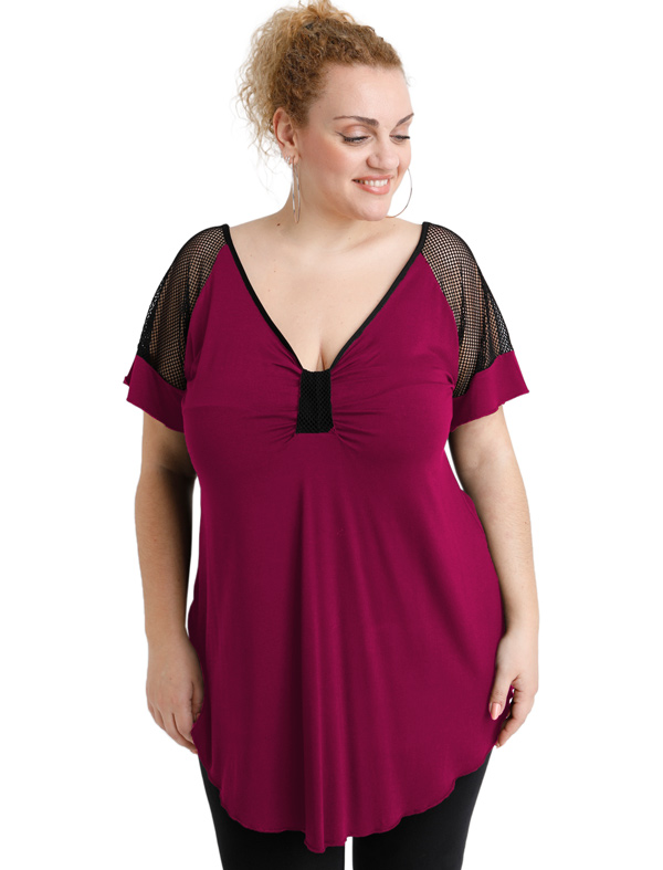A20-5579 Classic blouse - Fuchsia A20-5579 Classic blouse - Fuchsia