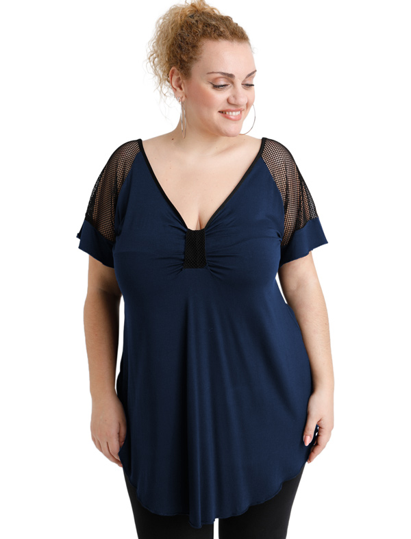 A20-5579 Classic blouse - Navy Blue A20-5579 Classic blouse - Navy Blue