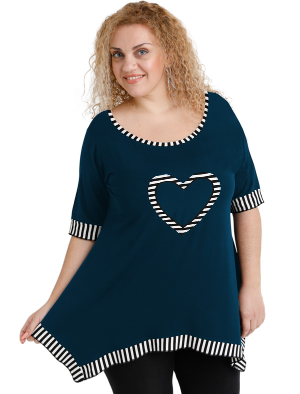 A20-559 Alpha blouse - Petrol A20-559 Alpha blouse - Petrol