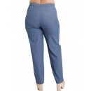 A20-659 Fitted trousers with 5 pockets - Light blue A20-659 Fitted trousers with 5 pockets - Light blue