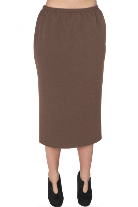 A20-755 Φούστα με λάστιχο - Καφέ