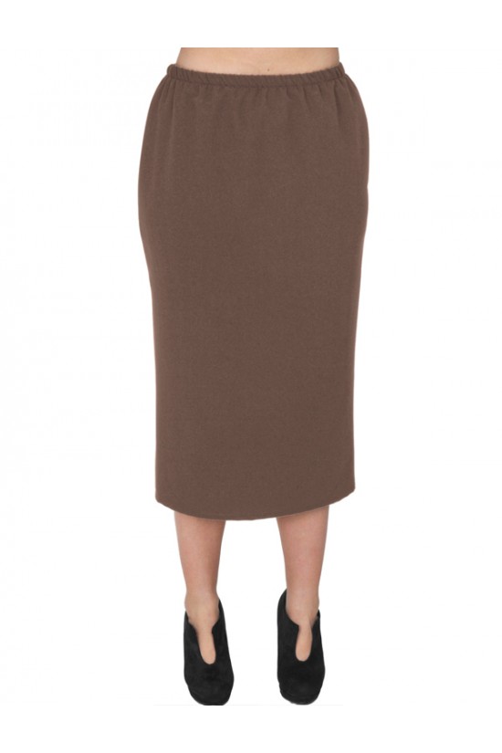 A20-755 Φούστα με λάστιχο - Καφέ