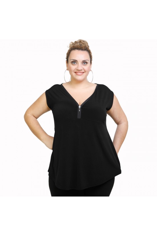 A21-127AF Μπλούζα άλφα - Μαύρο