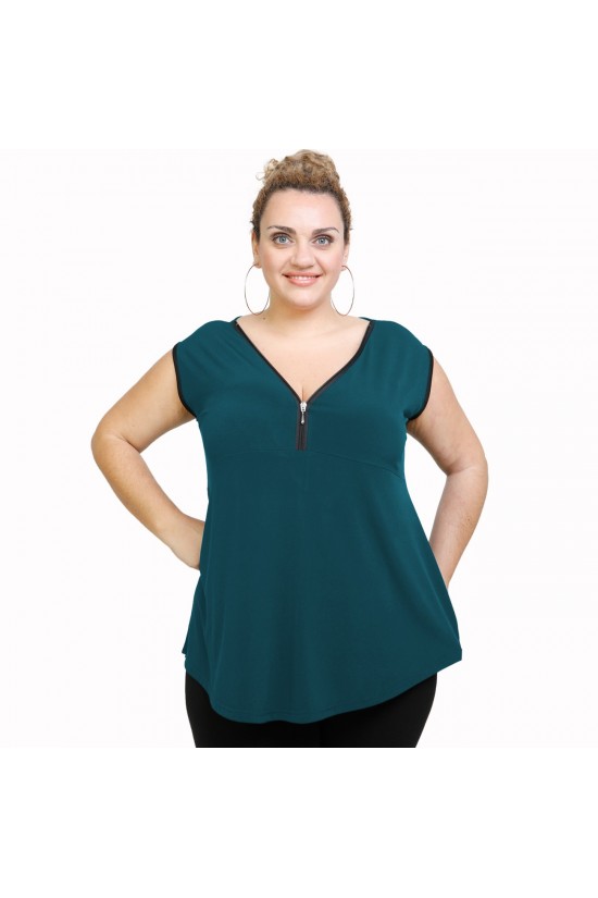 A21-127AF Μπλούζα άλφα - Πετρόλ