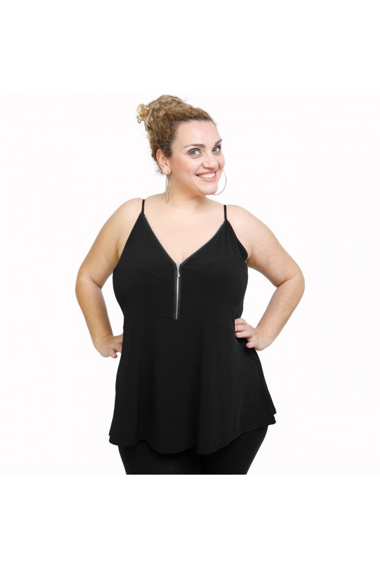 A21-127RF Μπλούζα άλφα Τοπ - Μαύρο