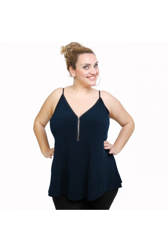 A21-127RF Μπλούζα άλφα Τοπ - Μπλε Μαρέν