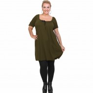 A21-245M Μπλουζοφόρεμα εβαζέ - Χακί