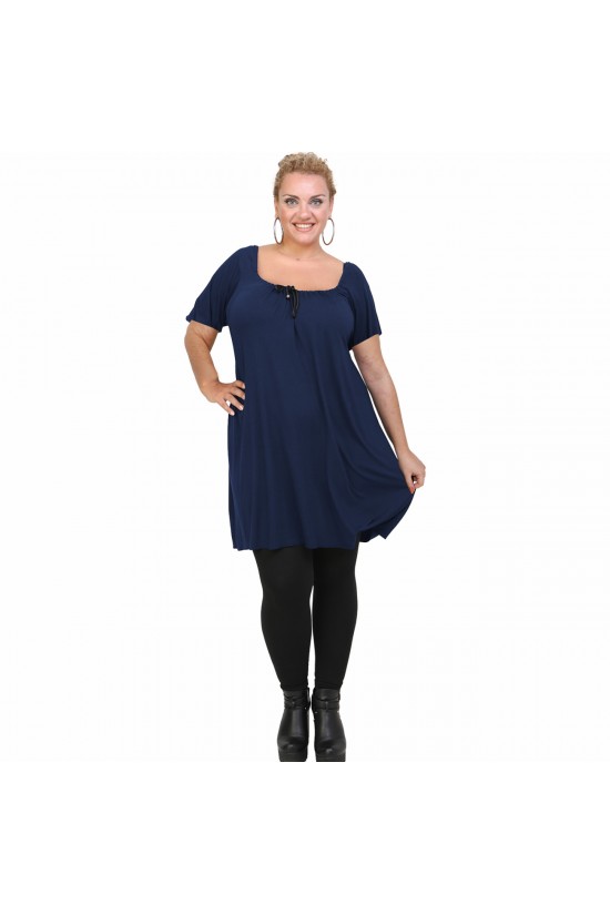 A21-245M Μπλουζοφόρεμα εβαζέ - Μπλε Μαρέν A21-245M Μπλουζοφόρεμα εβαζέ - Μπλε Μαρέν