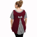 A21-589 Blouse with pattern - Bordeaux A21-589 Blouse with pattern - Bordeaux