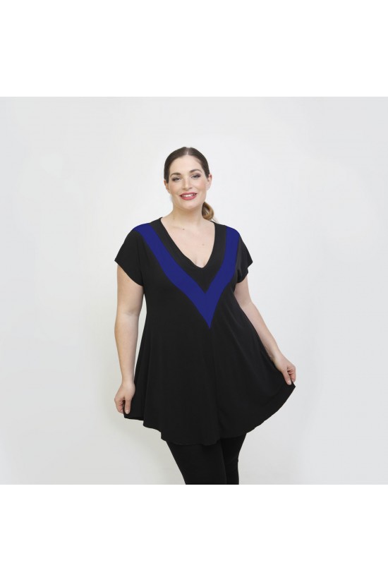 A22-109V Μπλούζα εβαζέ - Μπλε Ρουά A22-109V Μπλούζα εβαζέ - Μπλε Ρουά