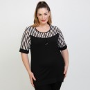 A22-113D Evaze blouse with lace - White A22-113D Evaze blouse with lace - White