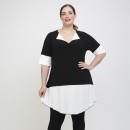 A22-120 Evaze Blousedress - White A22-120 Evaze Blousedress - White