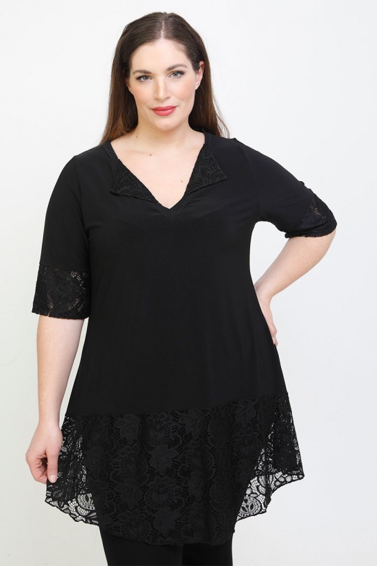 A22-120D Μπλουζοφόρεμα εβαζέ κομποζέ