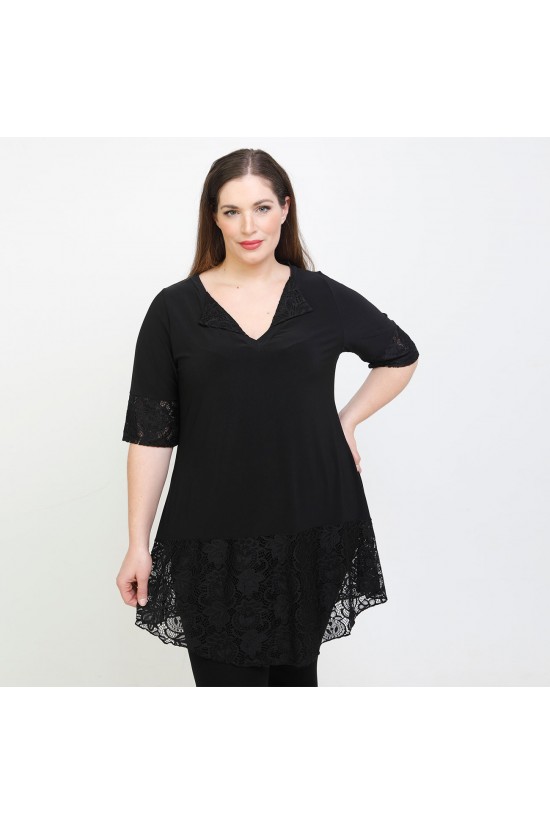 A22-120D Μπλουζοφόρεμα εβαζέ κομποζέ