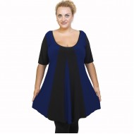 A22-176K Μπλουζοφόρεμα κομποζέ - Μπλε Ρουά