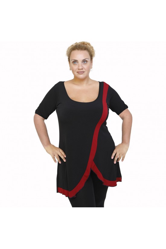 A22-197 Μπλουζοφόρεμα κομποζέ - Μπορντώ A22-197 Μπλουζοφόρεμα κομποζέ - Μπορντώ