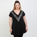 A22-2309V Evaze blouse with pattern A22-2309V Evaze blouse with pattern