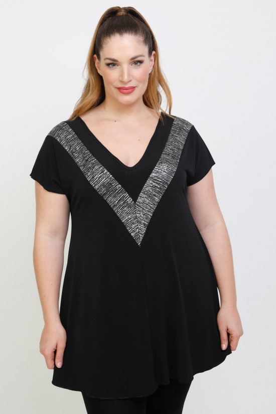 A22-2309V Μπλούζα εβαζέ Κομποζέ