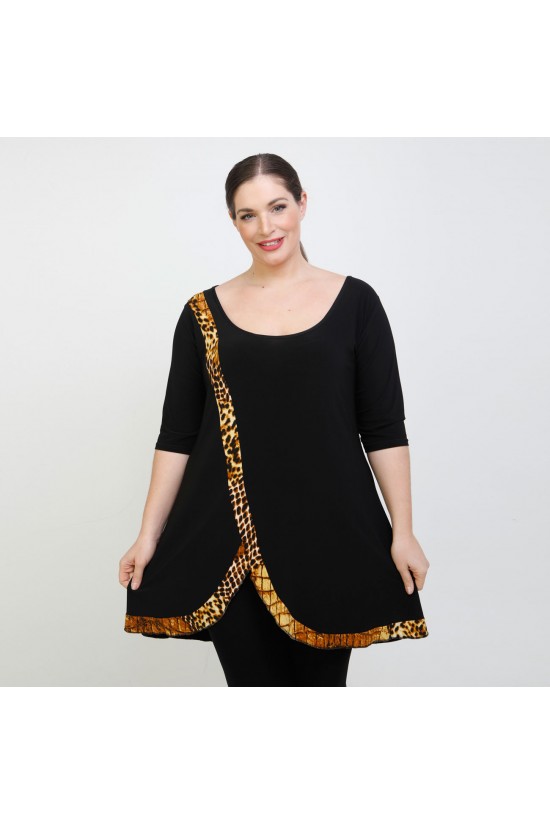 A22-3397 Μπλουζοφόρεμα εβαζέ κομποζέ