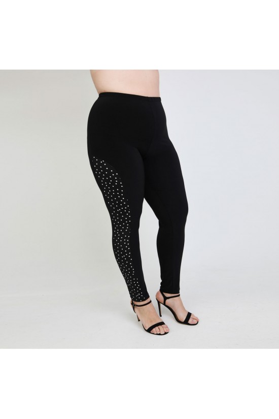 B24-463 Παντελόνι κολάν με πουά