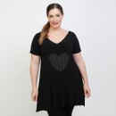 A22-495 Evaze Blousedress with a heart