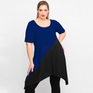 A23-182K Μπλουζοφόρεμα Εβαζέ - Μπλε Ρουά