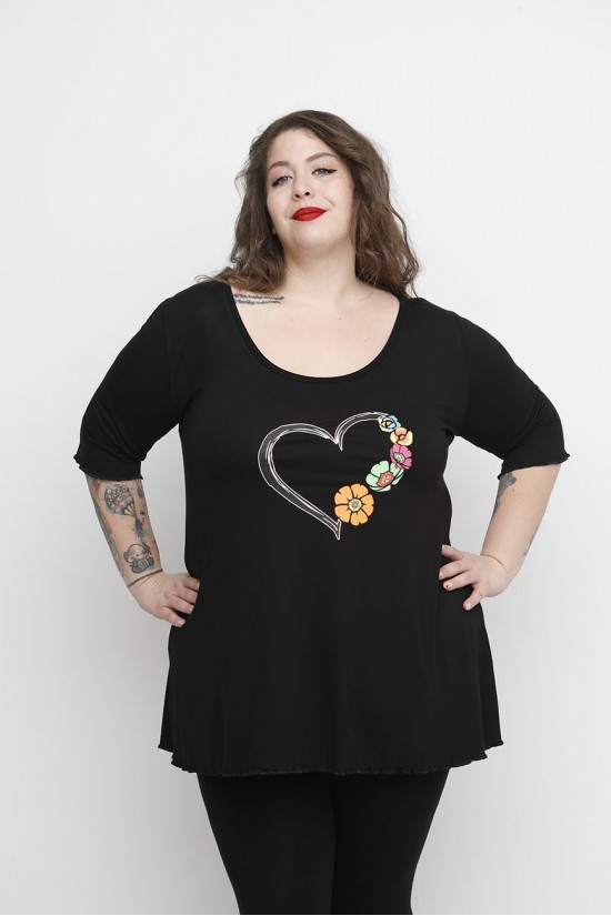 A24-3608L Μπλούζα με Στάμπα