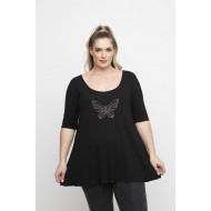 A24-3708L Μπλούζα με Στάμπα