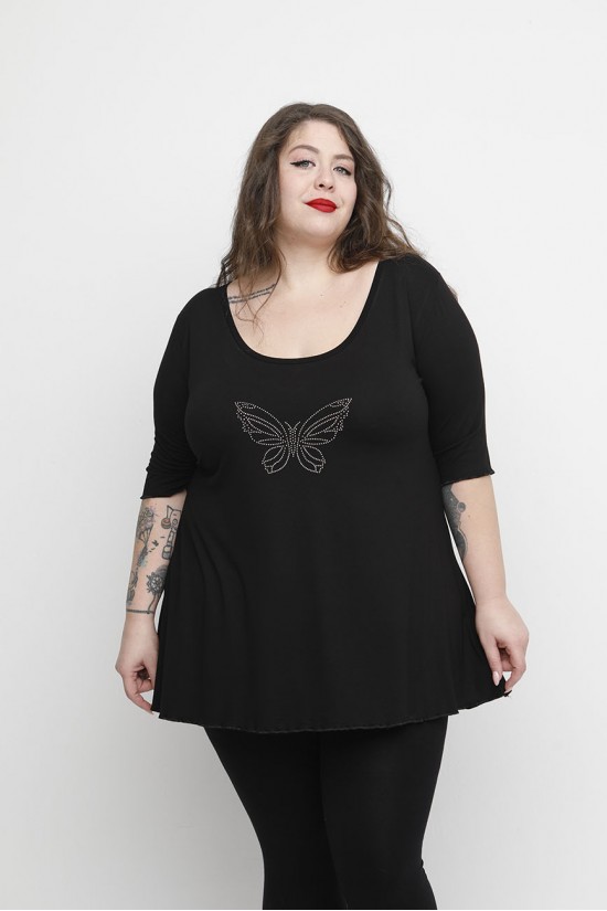 A24-3708L Μπλούζα με Στάμπα