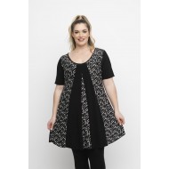 A24-4776K KΜπλουζοφόρεμα Εμπριμέ