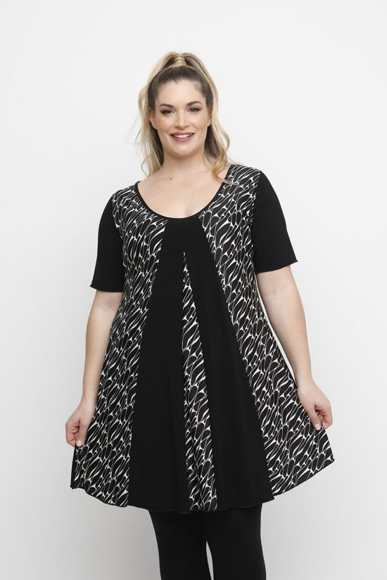 A24-4776K KΜπλουζοφόρεμα Εμπριμέ