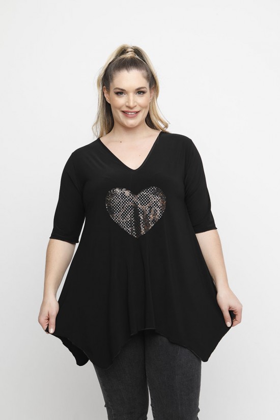 A24-828V Μπλούζα Άλφα - Μαύρο