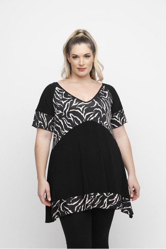 A24-9181N Εμπριμέ Μπλούζα