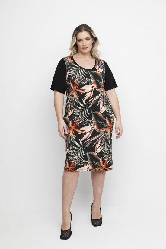 A24-9200V Φόρεμα Εμπριμέ