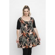 A24-9276 Μπλουζοφόρεμα Εμπριμέ