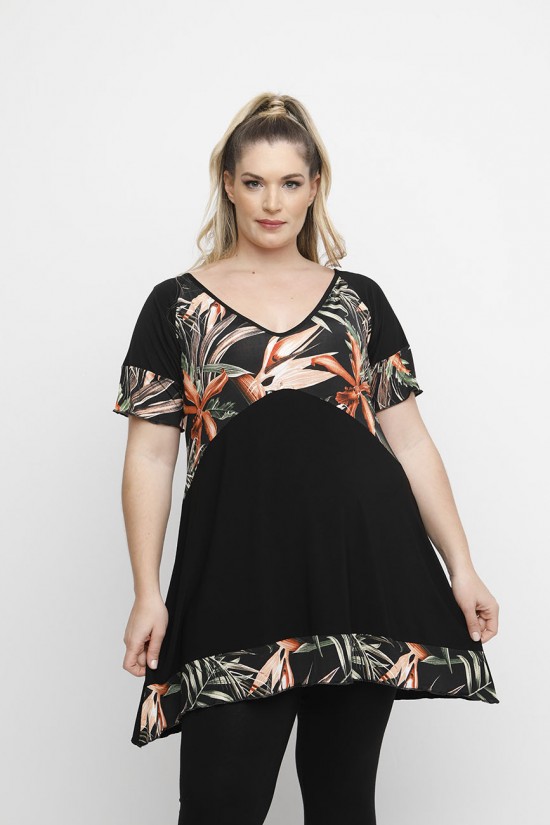 A24-9281N Εμπριμέ Μπλούζα