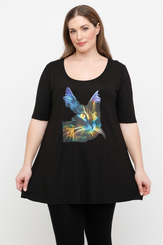 A25-208LMU-44 Μπλούζα με Στάμπα