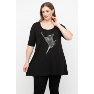 A25-208LMU-45 Μπλούζα με Στάμπα