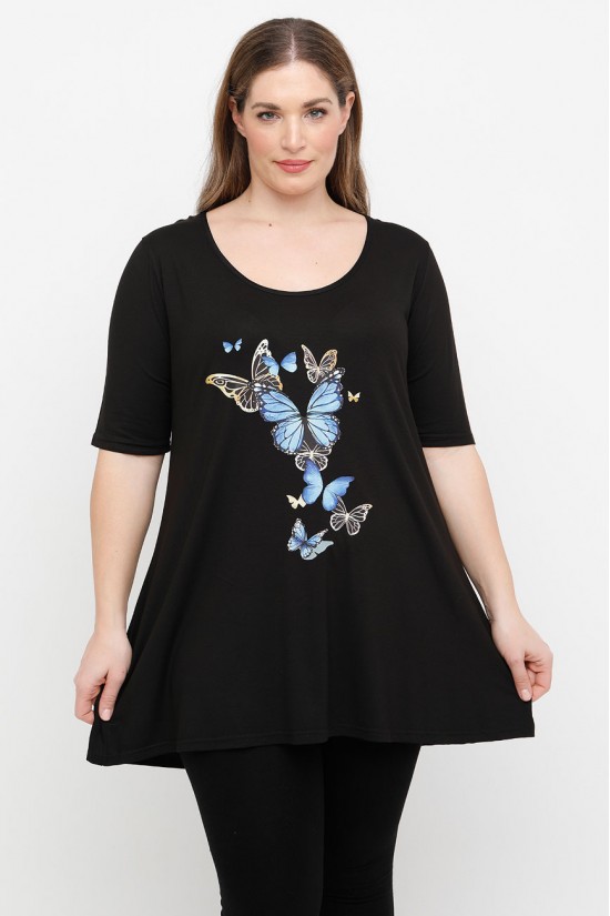 A25-208LMU-46 Μπλούζα με Στάμπα