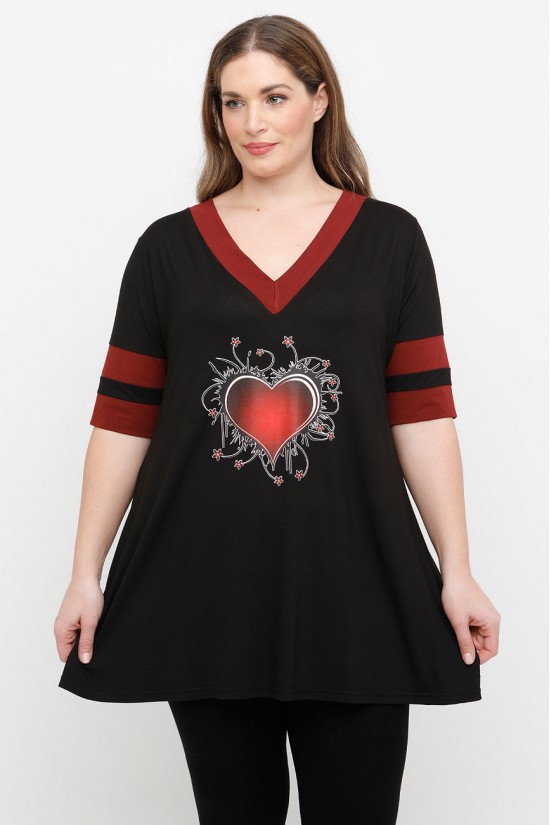 A25-208LN-29 Μπλούζα με Στάμπα