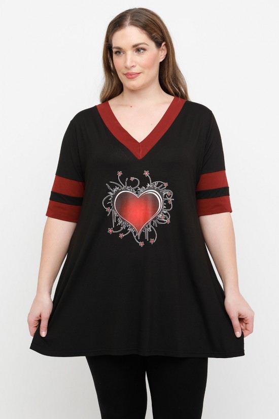 A25-208LN-29 Μπλούζα με Στάμπα A25-208LN-29 Μπλούζα με Στάμπα