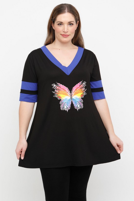 A25-208LN-34 Μπλούζα με Στάμπα A25-208LN-34 Μπλούζα με Στάμπα