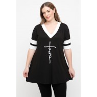 A25-208LN-40 Μπλούζα με Στάμπα