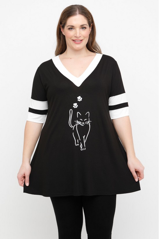 A25-208LN-41 Μπλούζα με Στάμπα A25-208LN-41 Μπλούζα με Στάμπα