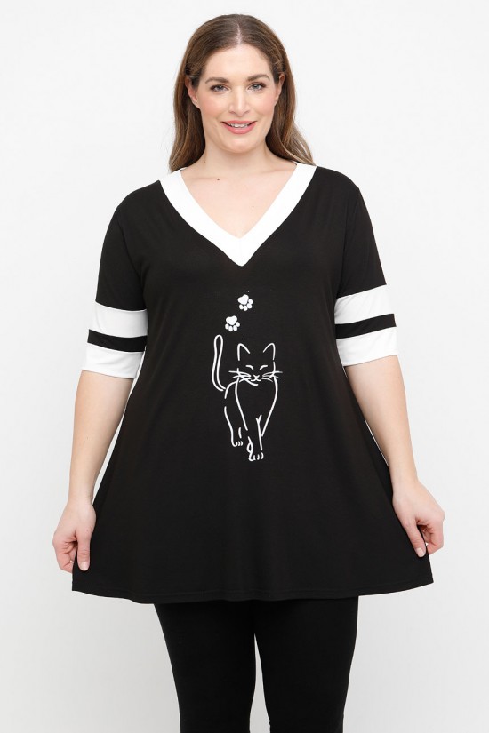 A25-208LN-41 Μπλούζα με Στάμπα A25-208LN-41 Μπλούζα με Στάμπα